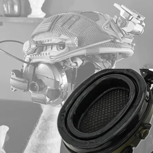Vista 5 de Auriculares tácticos HEARFALCOM COMAT III Adaptador táctico para carril ARC de casco Adaptador de carril ARC de casco táctico versión no militar