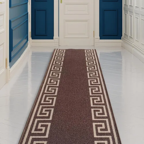 Vista 14 de CreativeDeco Alfombra de pasillo hecha a medida de pelo bajo con respaldo de goma para cocina, vestíbulo, pasillo, entrada, elige tu longitud