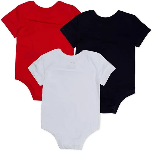 Vista 2 de Nike Paquete de 3 mamelucos para bebé (U_R(56F096-695)W_O, 3 meses), Color múltiple
