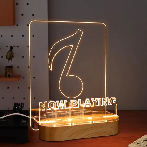 Vista 12 de YuanDian Soporte personalizado para discos de vinilo, soporte para discos de vinilo, soporte de acrílico de madera para almacenamiento de discos
