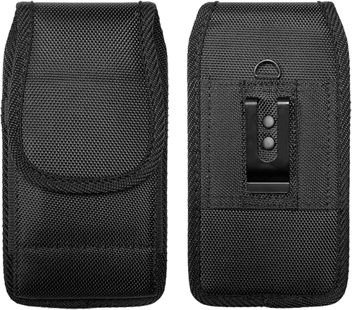 Funda de nailon para teléfono celular para Google Pixel 5, Alcatel Insight, Tetra, Verso, Samsung Galaxy S10e, J3, LG Aristo 3/2 - Funda vertical de