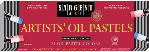 Vista 2 de Sargent Art 22-2018 25-Count Pasteles al óleo