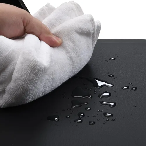 Vista 9 de Wood Folding Chair, Folding Chairs Set of 4, Upholstered Dining Chairs with Black Cushion, Stackable Collapsible Chair for Outside Indoor, Accent