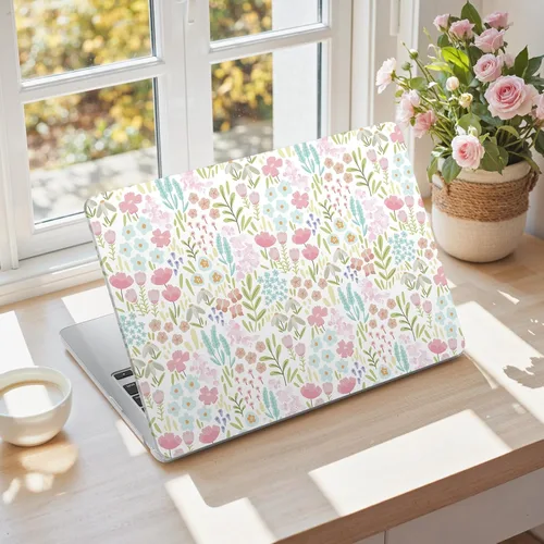 Vista 23 de iCasso para M4 MacBook Air de 13 pulgadas Funda 2025 2024-2022 M3 M2 Modelo A 3240 A3113 A2681, Funda de plástico de patrón protector resistente