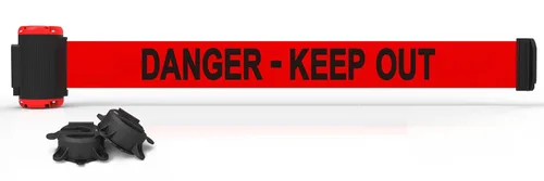 Vista 28 de Banner Stakes Soporte magnético de pared de 7 pies – Bandera roja "Danger- Entrée Interdite", se asegura fácilmente a múltiples superficies, cierre