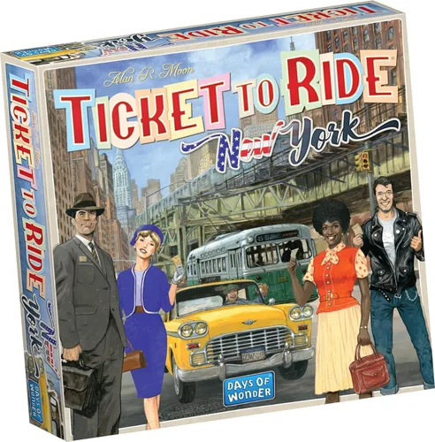Asmodee Ticket to Ride New York Juego de Mesa - Juego de estrategia de construcción de rutas de tren, divertido juego familiar para niños y adultos