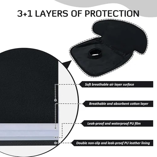 Vista 3 de INFANZIA Asiento seco, protector de asiento de automóvil, impermeable, forro de asiento de automóvil, entrenamiento de orinal para niños pequeños