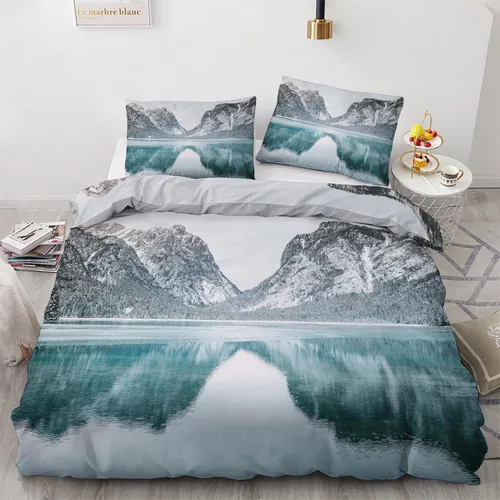 Vista 13 de Funda de edredón de ancla, tamaño individual, juego de cama náutico, 2 piezas, funda de edredón con patrón de microfibra suave con lazos