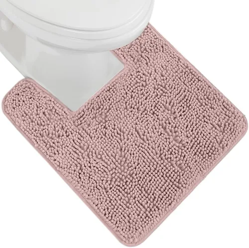 Vista 73 de Gorilla Grip - Tapete de baño de felpilla gruesa, suave y absorbente, secado rápido, de microfibra, con reverso de caucho, para piso de ducha, Negro