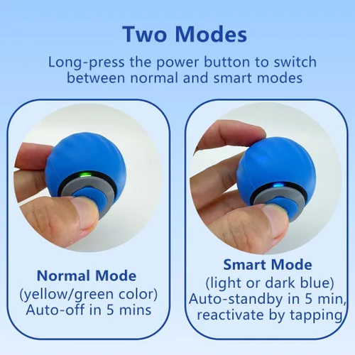 Vista 3 de Speedy Ball 2.0 con cola, juguetes interactivos para el enriquecimiento de gatos de interior aburridos, ejercicio automático de gatitos, juguete