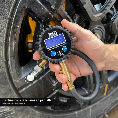 Vista 2 de JACO Superior Products ElitePro - Medidor digital de presión de neumáticos, precisión profesional - 200 PSI