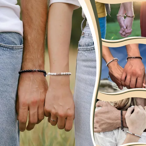 Vista 6 de SUPHELPU Personalized Gifts, Custom Link Charm Bracelet with Picture Inside, Customized Birthday Anniversary Christmas Memorial Gifts