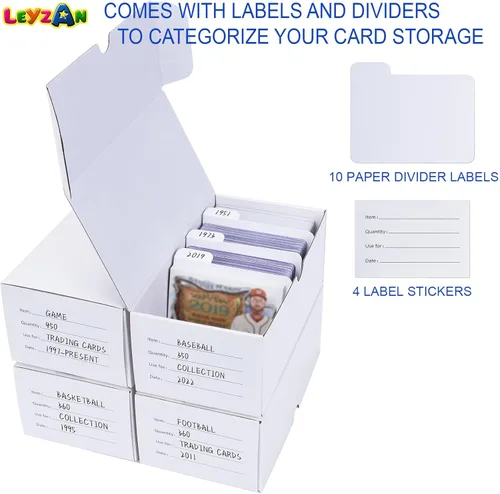 Vista 23 de Caja de almacenamiento de tarjetas intercambiables, paquete de 12, 600