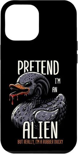 Vista 6 de iPhone 15 Alien Rubber Duck Extraterrestrial Duckie UFO Duckie Duckling Case