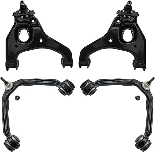 Vista 33 de Detroit Axle - Ejes de eje delantero izquierdo derecho CV + brazos de control delanteros inferiores de repuesto para Ford Focus 2000-2004 - Juego