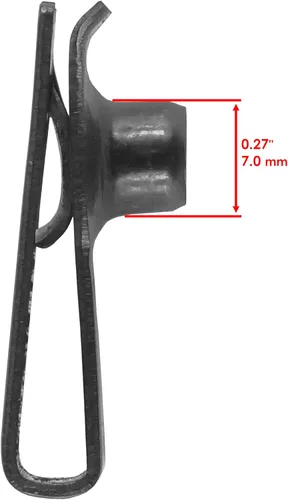 Vista 6 de Caltric Juego de clips y pernos para capó de guardabarros de tractor (15 piezas) para John Deere 4400, 4310, 4300, 4210, 4200 (negro)