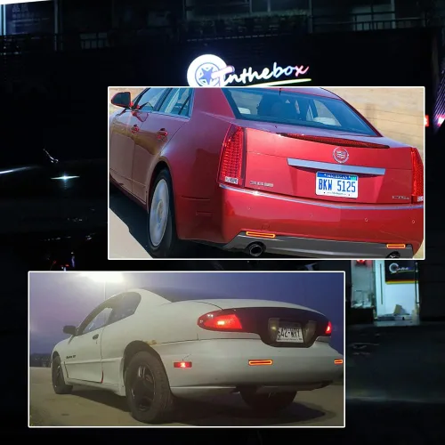 Vista 9 de GTINTHEBOX Para Cadillac CTS o CTS-V 2008-2013, Buick Enclave 2008-2012, Equinox 2005-2009, Trailblazer SS 2007-2009 Reflector de parachoques