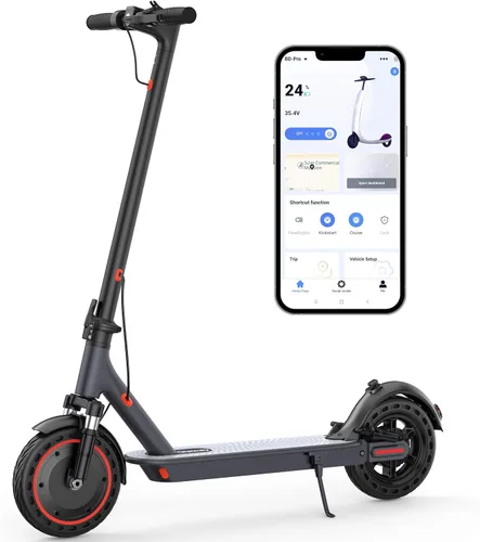 Vista 13 de Qlaway 10/8.5" E Scooter for Adults 19 MPH Sport Escooter 350W Motor, Electric Scooter 15-22 Miles Range, Bearing 265 LBS/APP Control