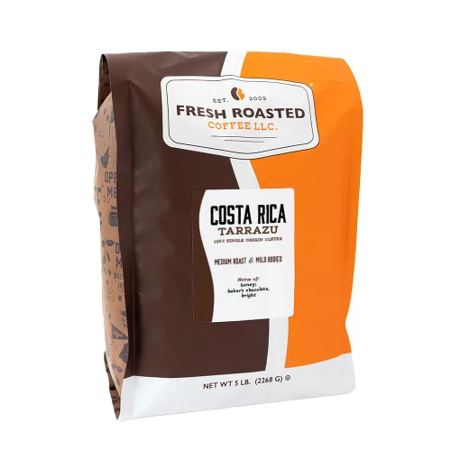 Vista 33 de Fresh Roasted Coffee, Supremo colombiano oscuro, 2 libras (32 onzas), tostado medio oscuro, Kosher, molido