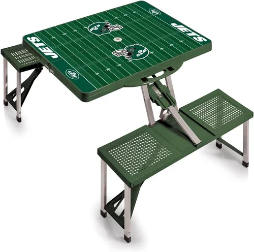 Vista 22 de Picnic TIME NFL Football Field Folding Picnic Table, Camping Table, Outdoor Table with Umbrella Hole