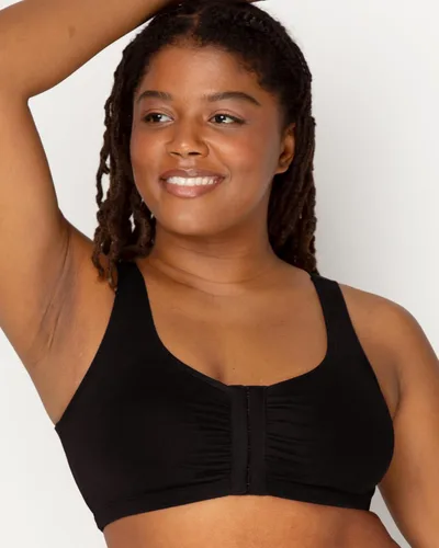 Vista 2 de Fruit of the Loom - Brasier de algodón con cierre frontal para mujer