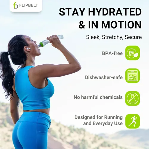 Vista 4 de FlipBelt Portable Lightweight Running Water Bottle