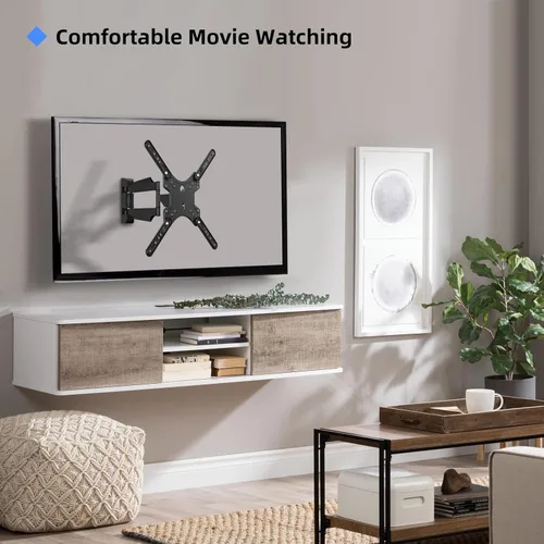 Vista 5 de Suptek Soporte de pared ajustable para TV giratorio e inclinable para la mayoría de televisores LED, LCD y plasma de 32 a 55 pulgadas de hasta 70