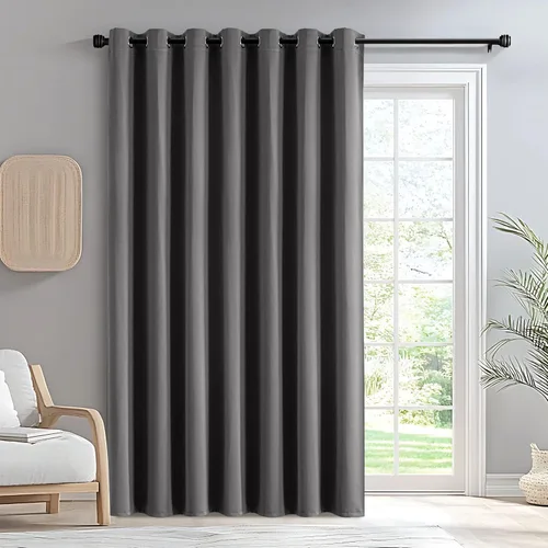 Vista 23 de IGEMAEVE Cortinas opacas de tamaño personalizado para dormitorio, 100 % opacas, 1 panel, aislamiento térmico, cortinas de oscurecimiento