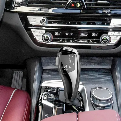Vista 5 de Kit de actualización automático LED para palanca de cambios LHD para accesorios de automóvil BMW E90 E91 E93 E81 E82 E84 E87 E88 E89 de carbono