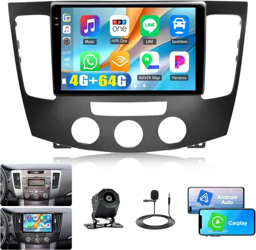 Vista 11 de SIXTOP 2G+64G Android Car Stereo Radio para Hyundai Sonata NF 2009 2010 Wireless CarPlay Android Auto, 9 pulgadas HDTouchscreen Navegación
