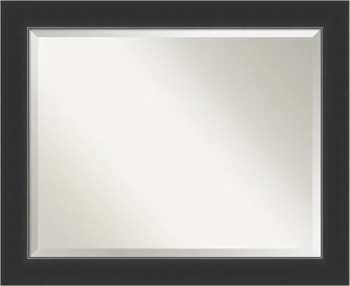 Vista 13 de Amanti Art Bathroom Mirror for Over Sink, Vanity Mirror, Wood Frame, Hangs Horizonally and Vertically, Bathroom Wall Decor, Beveled Edge