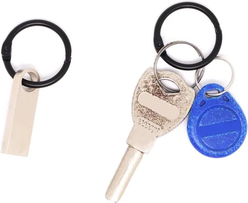 Vista 5 de Anillos pequeños para carpeta de 1 pulgada, anillos para libros 100 piezas, anillos para tarjetas flash, anillos para tarjetas de índice, anillos