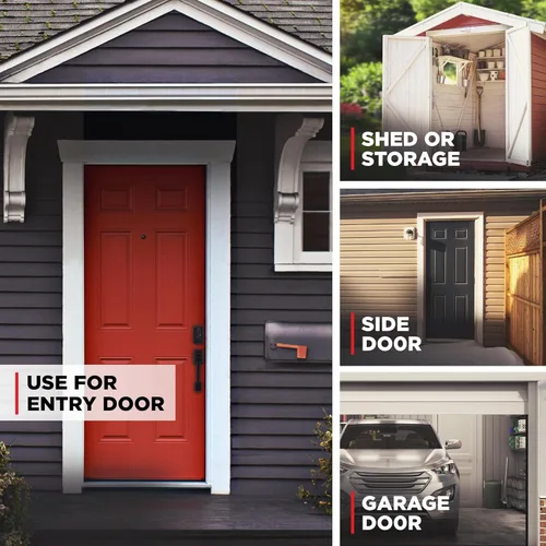 Vista 2 de Kwikset SmartCode 270 - Cerradura de puerta con teclado táctil electrónico sin llave y cerradura de seguridad con auto-bloqueo, códigos de usuario