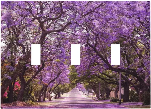 Vista 113 de Cubiertas de pared de lodge rústico retro con diseño de osos, ciervos y animales salvajes. Placas de pared dúplex simples para interruptor de luz.