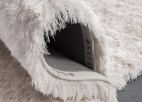 Vista 11 de Safavieh Colección Paris Shag, alfombra de poliéster, Polipropileno, Ivory