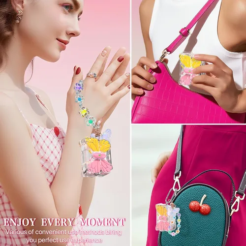 Vista 6 de R-fun Funda para AirPods Pro 2 Butterfly Artistry - Tapa desplegable automática y función de soporte, protección de grado militar de 360°