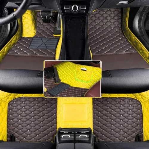 Vista 19 de Alfombrillas de Piso Automotrices de Cuero Completo de Ajuste Personalizado - Mejora el Interior de tu Vehículo con Forros de Piso Específicos