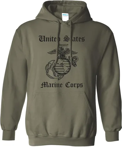 zerogravitee Sudadera con capucha para adultos del Cuerpo de Marines de los Estados Unidos