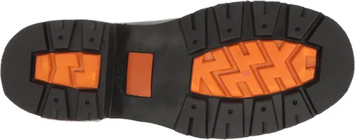 Vista 4 de Ride Tec 9143 Botas de trabajo negras con cremallera de encaje de 6 pulgadas para hombre