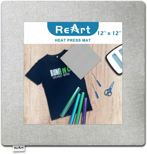 Vista 9 de ReArt Cubierta para tabla de planchar, alfombrilla de prensado térmico de 22 x 60 pulgadas, aplicable para máquinas de prensado de calor y proyectos