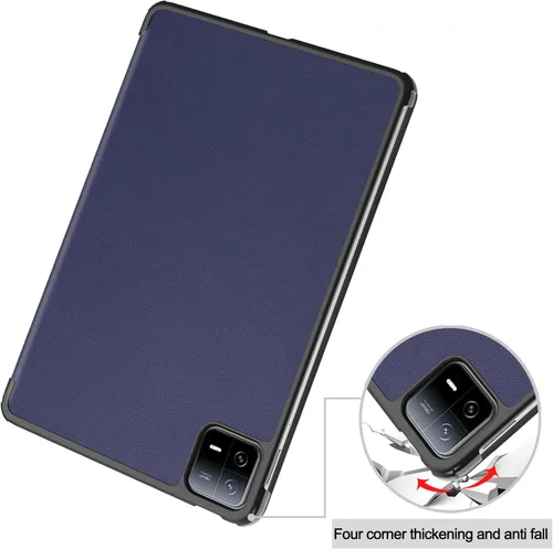 Vista 5 de Funda inteligente para XIAOMI Pad 6 de 11 pulgadas, con función de encendido y apagado automático para XIAOMI Pad 6, color azul marino