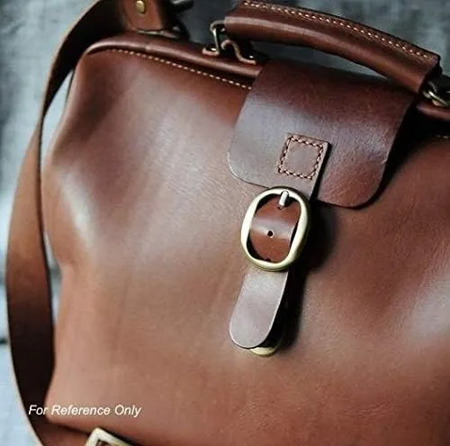 Vista 4 de CRAFTMEMORE 4 hebillas de cinturón de 12 pulgada, 58 pulgadas, hebilla central ovalada de una sola punta, para accesorios de fabricación