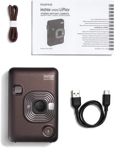 Vista 6 de Cámara instantánea Fujifilm INSTAX Mini LIPLAY Híbrida - Bronce Profundo
