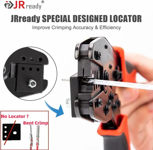 Vista 4 de JRready ACT-LY-16DT Deutsch - Herramienta de crimpado sellada, 14-18AWG Deutsch - Herramienta de prensado de terminal de barril abierto