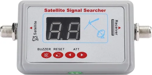 Diyeeni Medidor de fuerza, buscador satelital de alta sensibilidad, buscador de antena de TV con pantalla, conector LNB a REC, frecuencia de