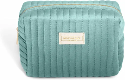 Vista 12 de Benevolence LA Neceser para mujer, neceser de viaje para cosméticos, maquillaje, artículos de tocador Neceser para viajes, bolsa de cosméticos