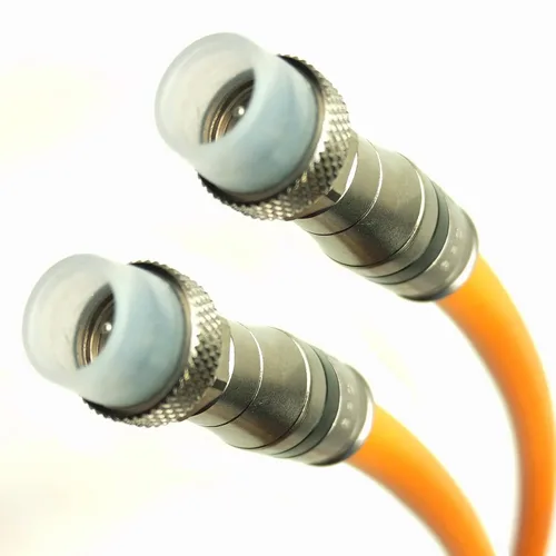 PHAT SATELLITE INTL - Cable RG11 subterráneo de 3 GHz, triple escudo (77 %) trenzas protegidas de gel, accesorios de bota de goma para clima, cable