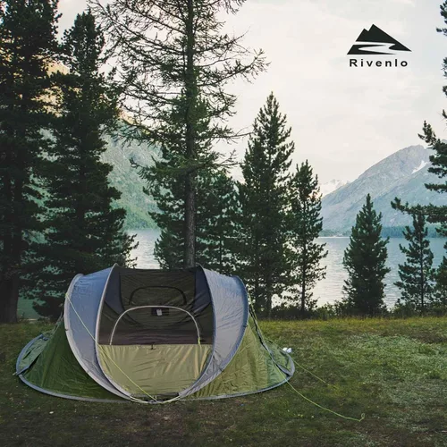 Vista 8 de 4/6 Person Easy Pop Up Tent, Waterproof, Automatic Setup,2 Doors-Instant Family Tents for Camping, Hiking & Traveling