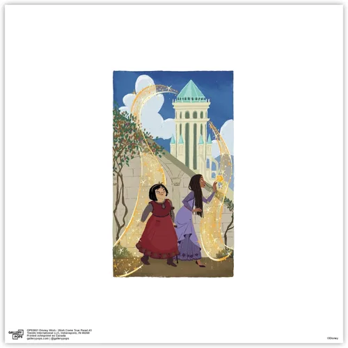 Vista 9 de Trends International Gallery Pops Disney Wish - Wish Come True Panel #3 - Póster de pared, 12.00 x 12.00 pulgadas, versión de marco negro