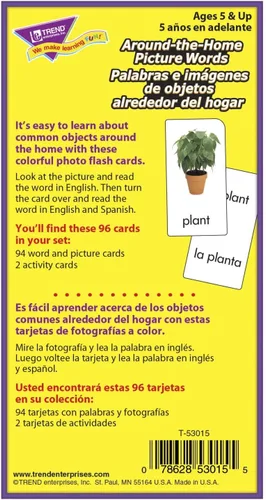 Vista 2 de Around the Home (conjunto en inglés/español) Skill Drill Flash Cards